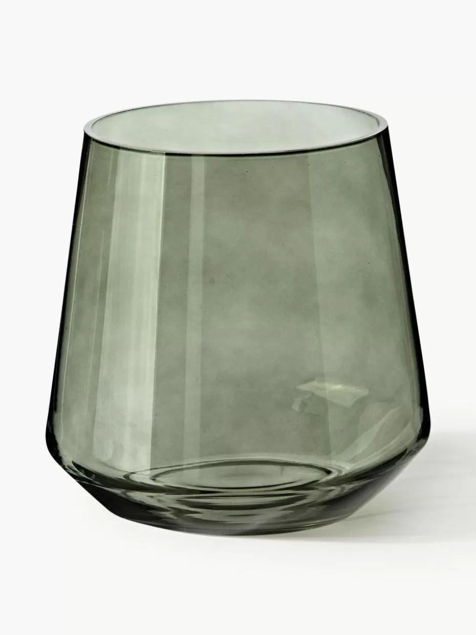 Festliche Eleganz | Vasen-Westwing Collection Mundgeblasene Glas-Vase Joyce, H 16 cm