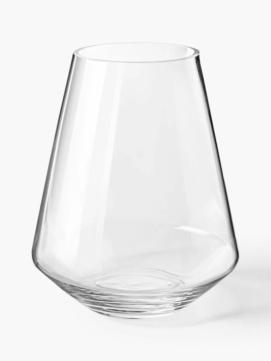 Vasen-Westwing Collection Mundgeblasene Glas-Vase Joyce, H 21 cm Transparent