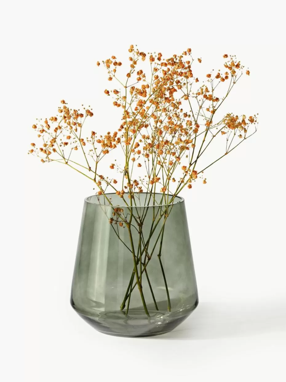 Festliche Eleganz | Vasen-Westwing Collection Mundgeblasene Glas-Vase Joyce, H 16 cm