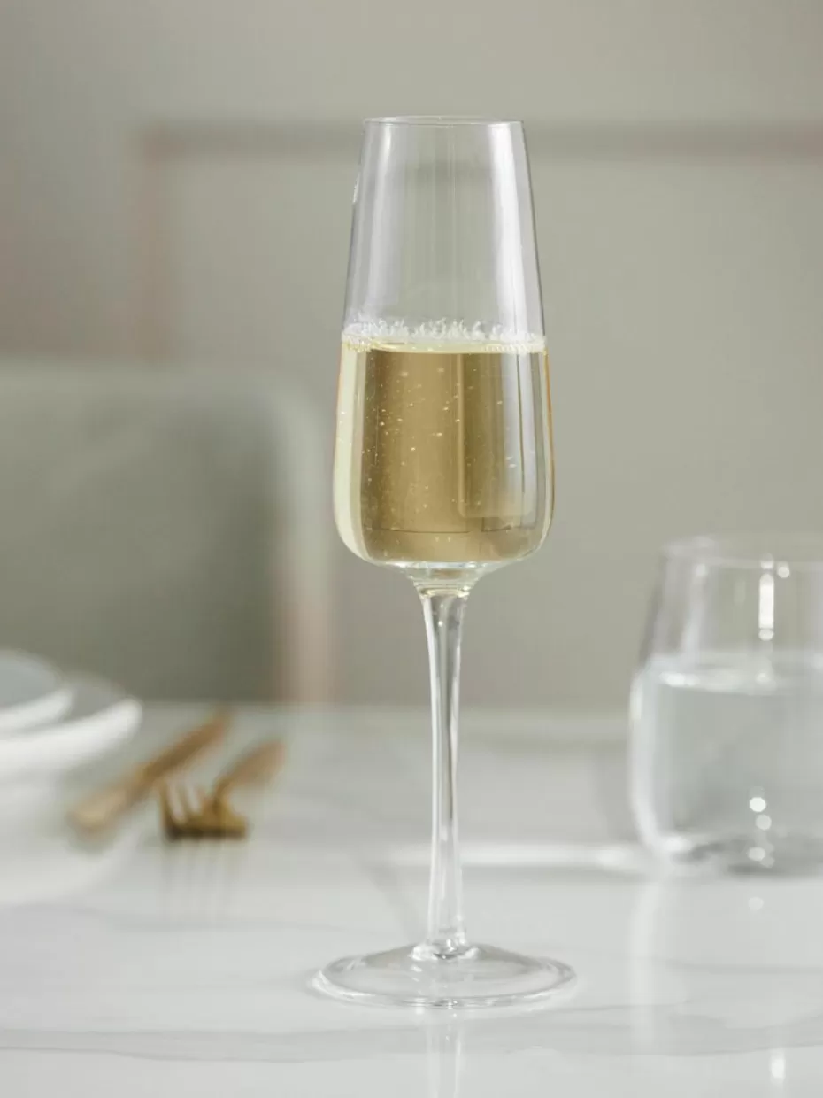 Champagner- & Sektgläser-Westwing Collection Mundgeblasene Sektgläser Ellery, 4 Stück