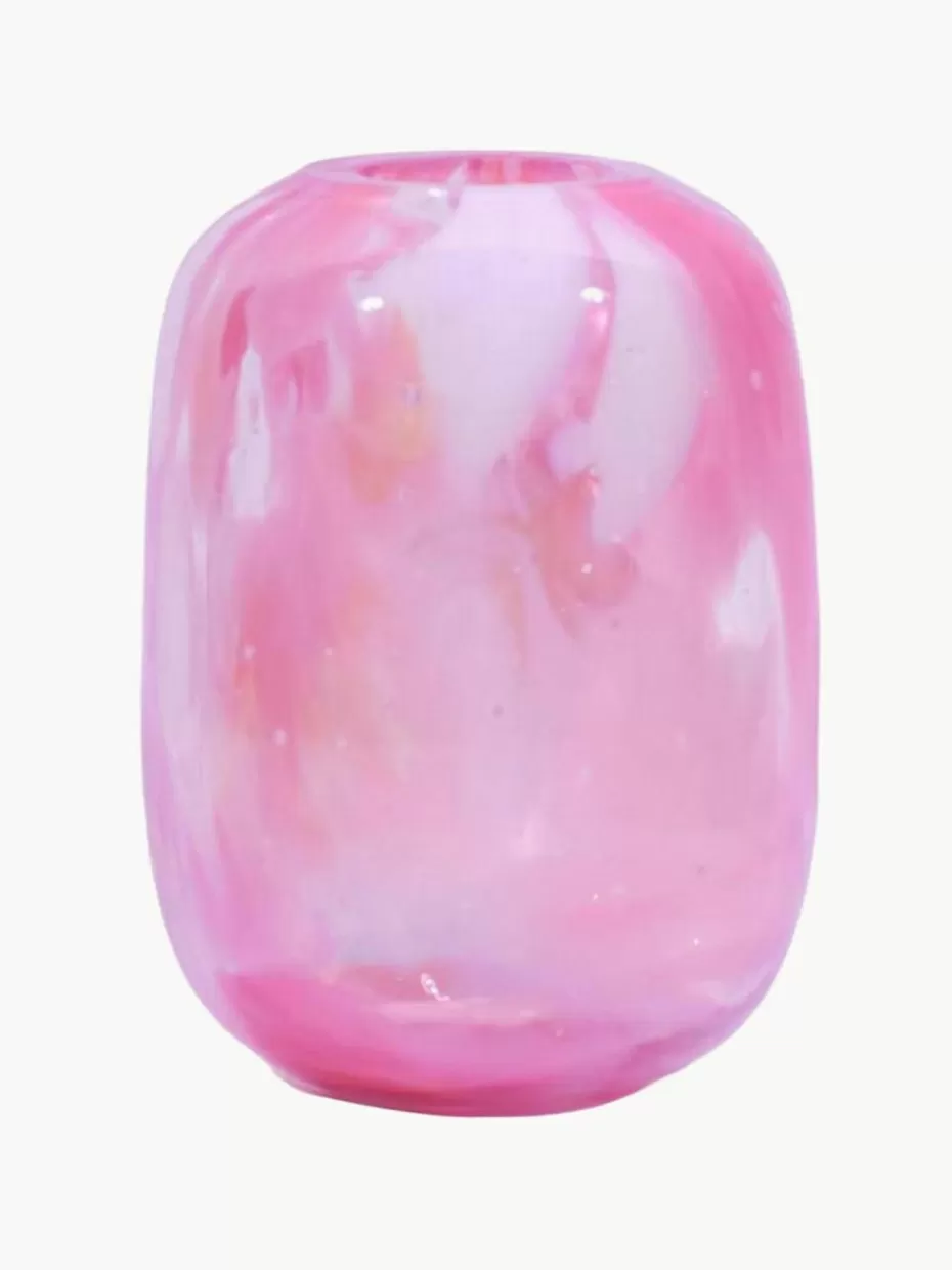 Vasen-Anna von Lipa Mundgeblasene Vase Meadows, H 14 cm Rosa- und Pinktöne