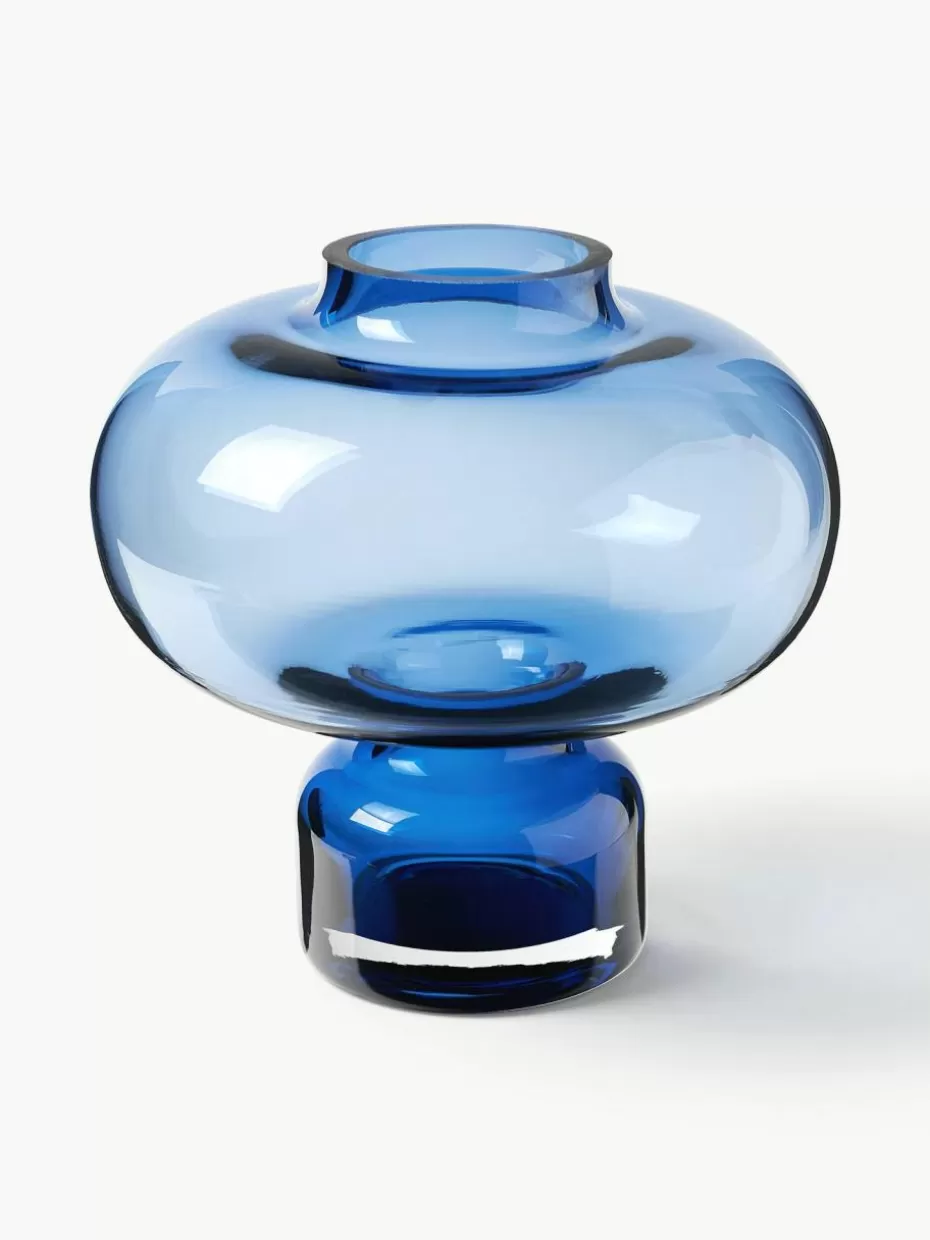 Vasen-Westwing Collection Mundgeblasene Vase Nicola, H 20 cm Blau