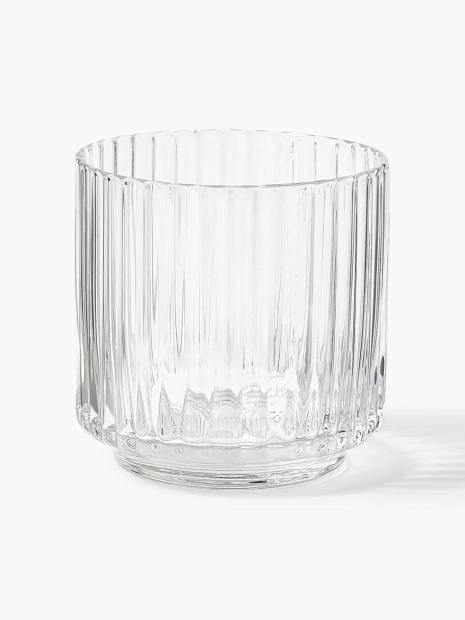 Romantische Details | Wassergläser-Westwing Collection Mundgeblasene Wassergläser Aleo, 4 Stück Transparent