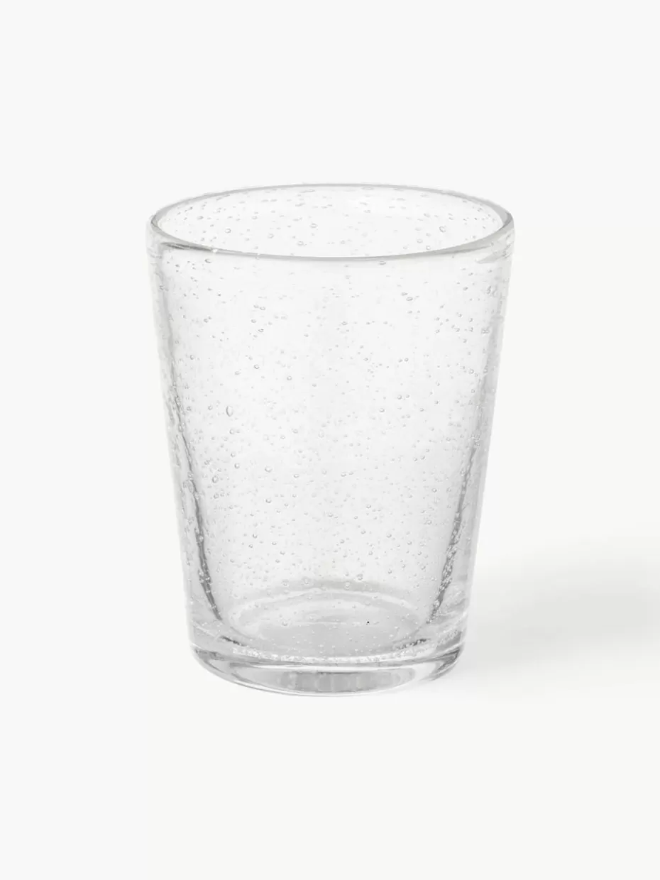 Wassergläser-Broste Copenhagen Mundgeblasene Wassergläser Bubble mit dekorativen Luftbläschen, 4 Stück