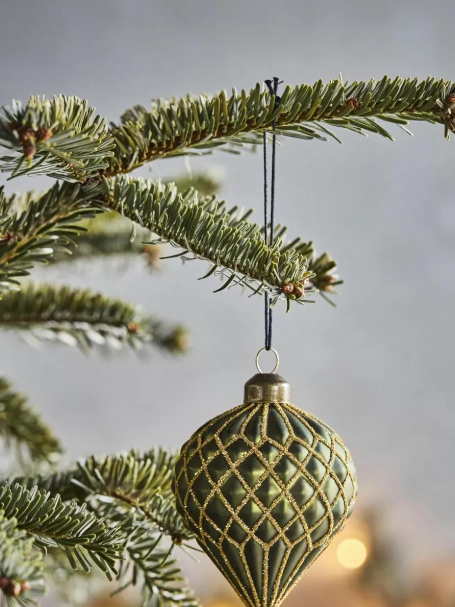 Weihnachtskugeln & Baumanhänger | Festliche Eleganz-House Doctor Mundgeblasene Weihnachtsbaumanhänger Hinda, 4 Stück