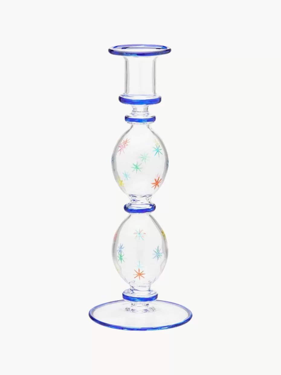 Kerzenständer & Kerzenhalter-Anna + Nina Mundgeblasener Kerzenhalter Galaxy aus Borosilikatglas