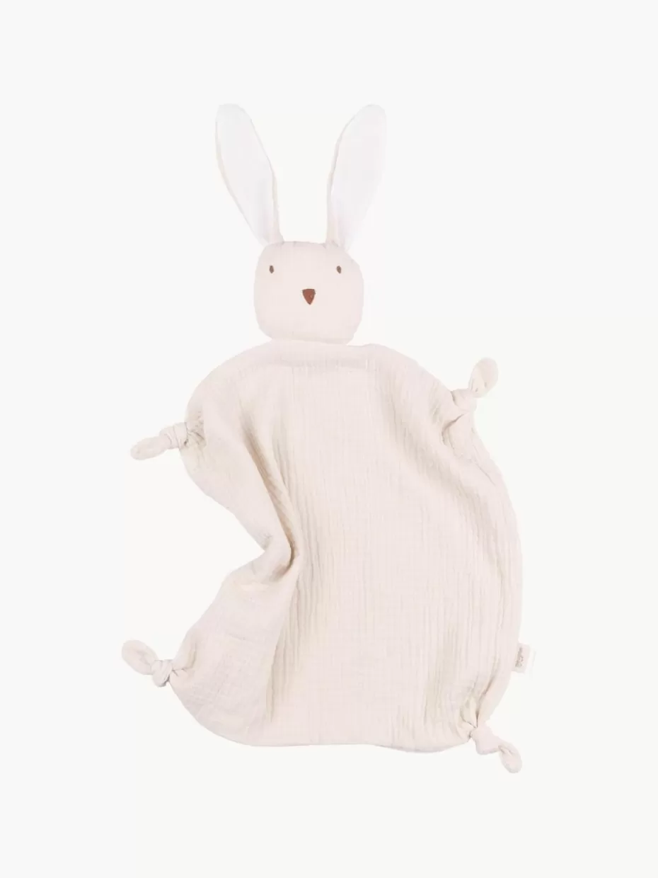 Spielzeug & Kuscheltiere-Westwing Musselin-Schmusetuch Rabbit, handgefertigt