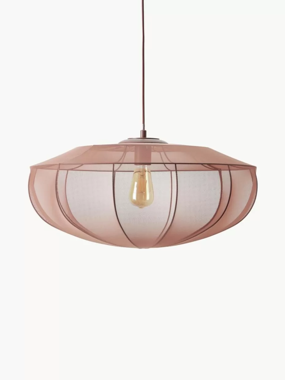 Pendelleuchten-Westwing Collection Netzstoff-Pendelleuchte Beau Nougat