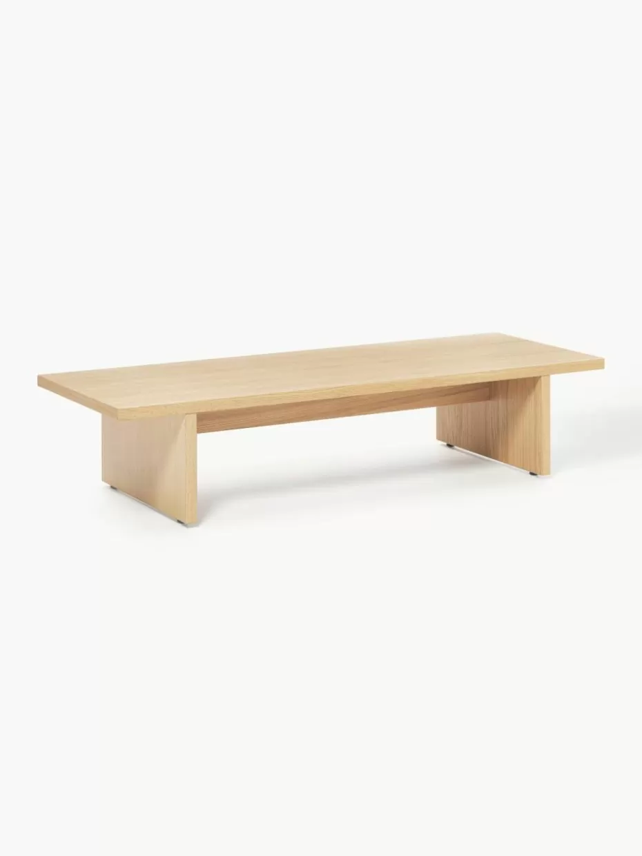 Couchtische-Westwing Collection Niedriger Holz-Couchtisch Dako Eschenholz, lackiert
