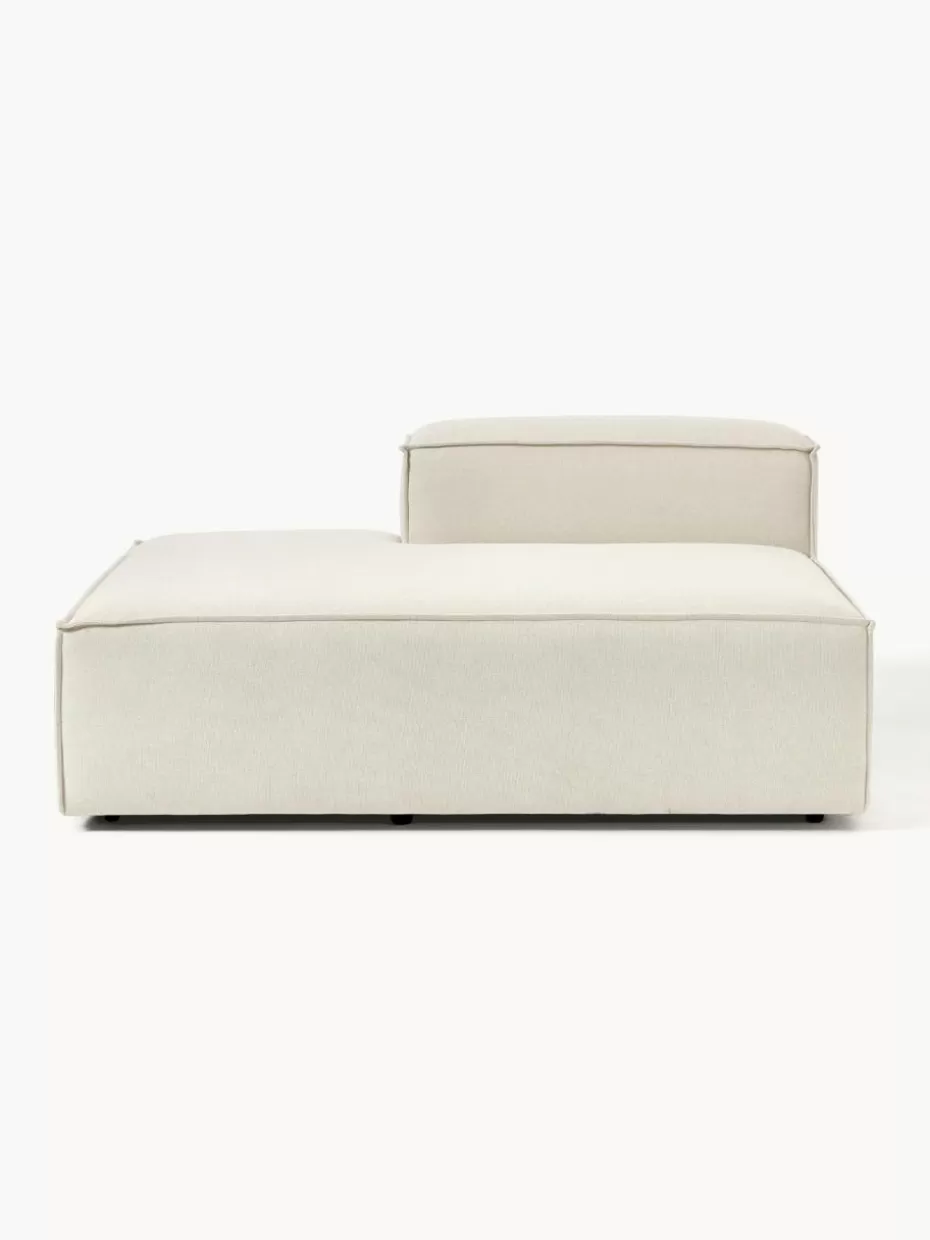 Sofaserien | Sofas-Westwing Collection Ottomane-Modul Lennon Webstoff Off White