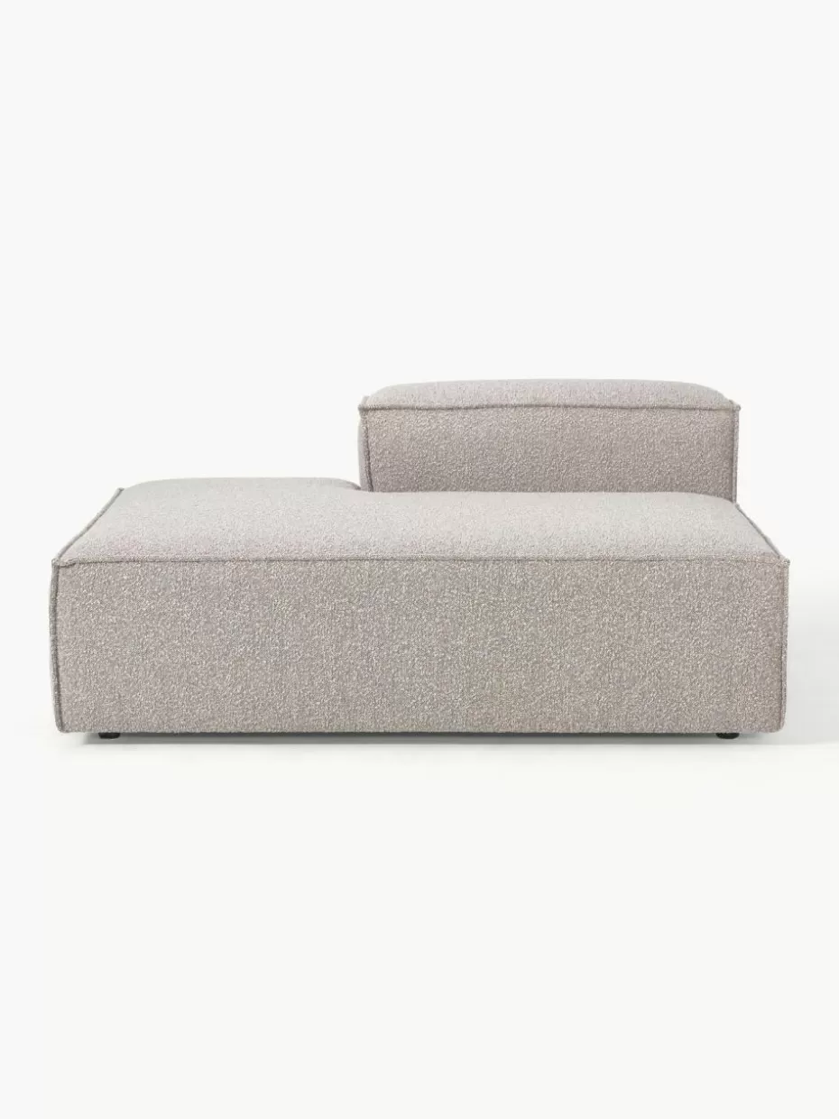 Sofas | Sofaserien-Westwing Collection Ottomane-Modul Lennon aus Bouclé Bouclé Taupe