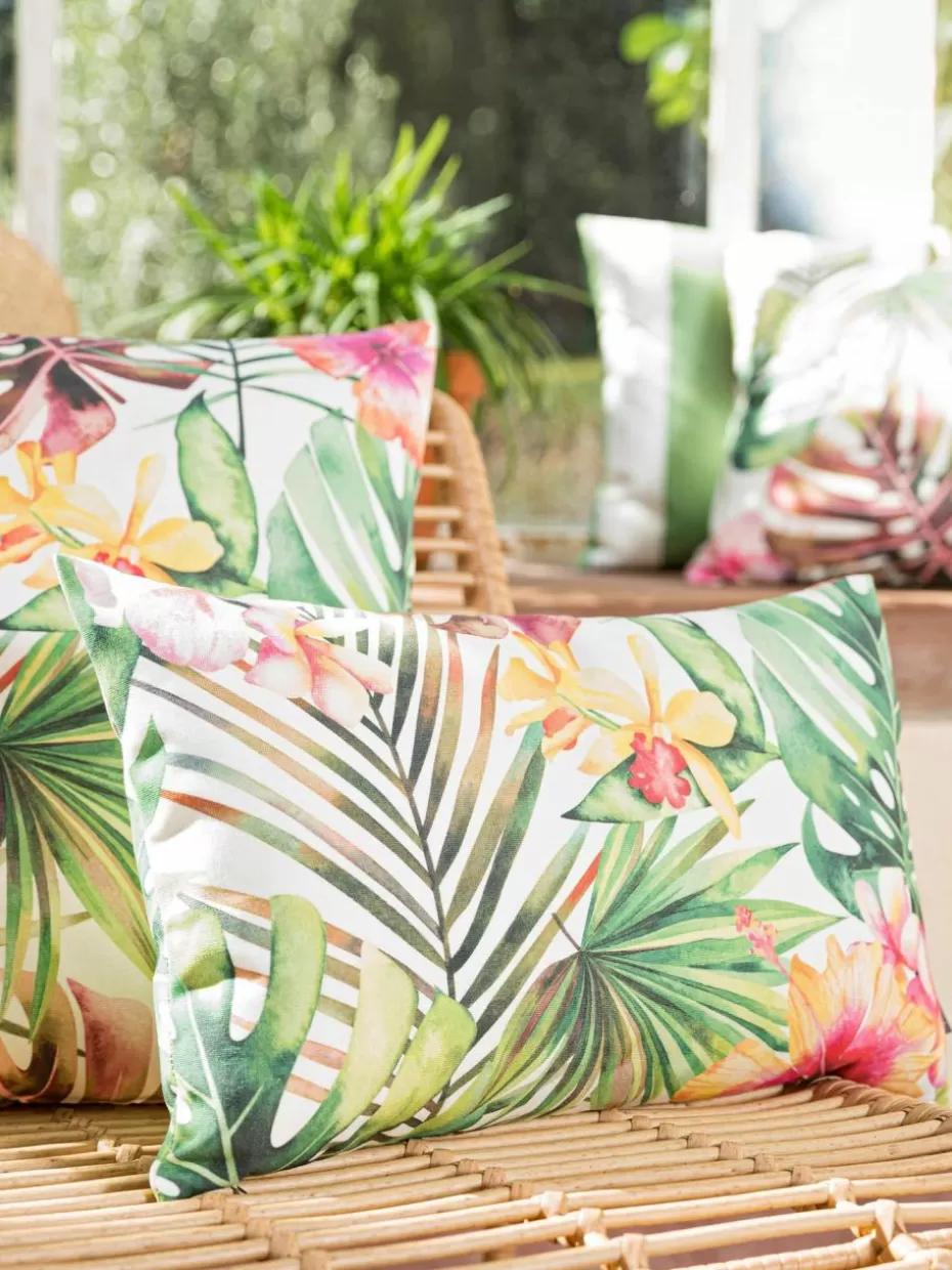 Dekokissen-Magma Outdoor-Kissenhülle Kokamo mit tropischem Print