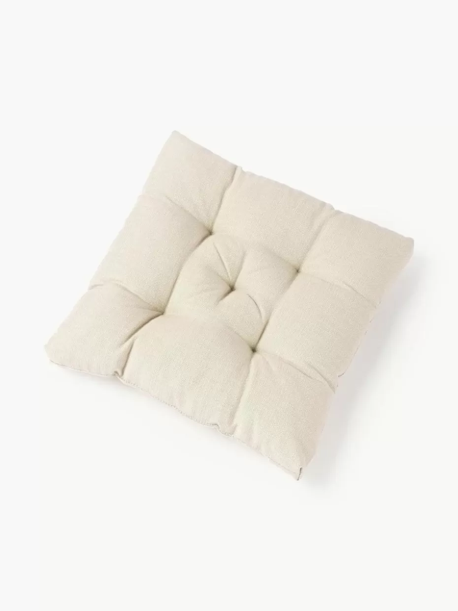 Sitzkissen & Auflagen-Westwing Collection Outdoor-Sitzkissen Oline, 2 Stück Hellbeige