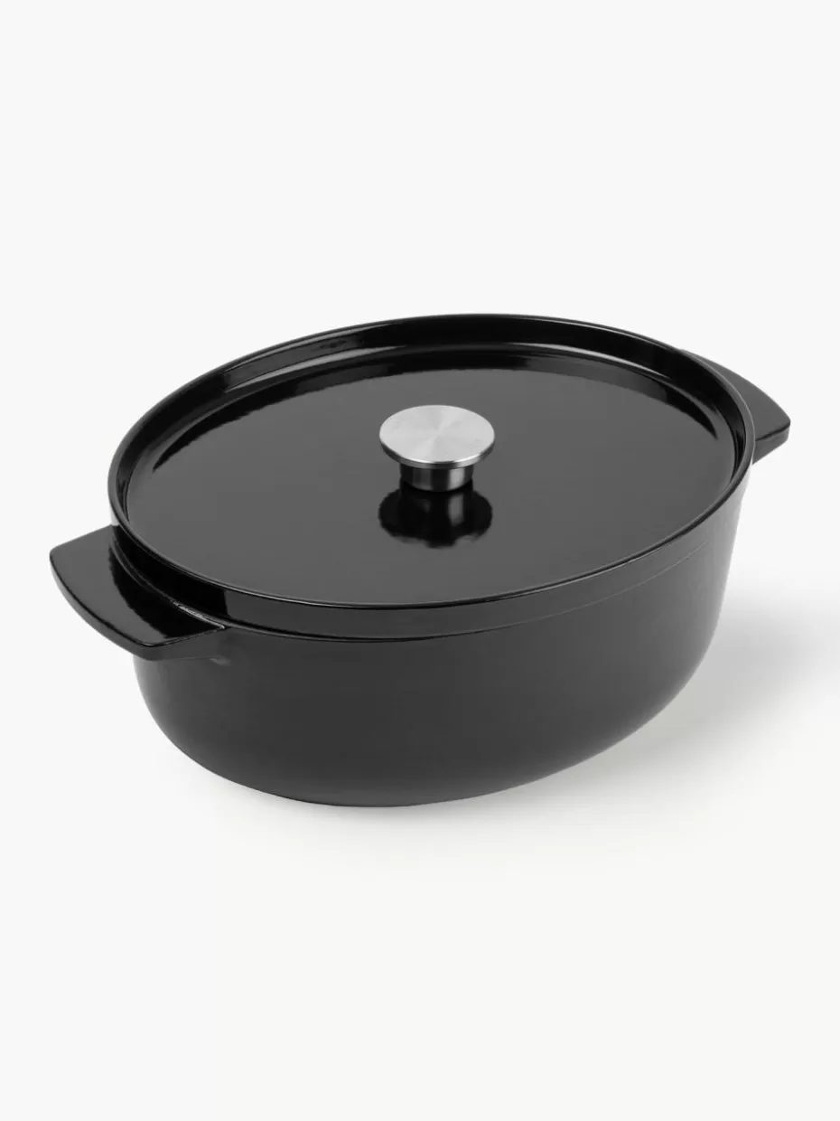 Töpfe-KitchenAid Ovaler Bräter Doelle mit Antihaftbeschichtung Schwarz