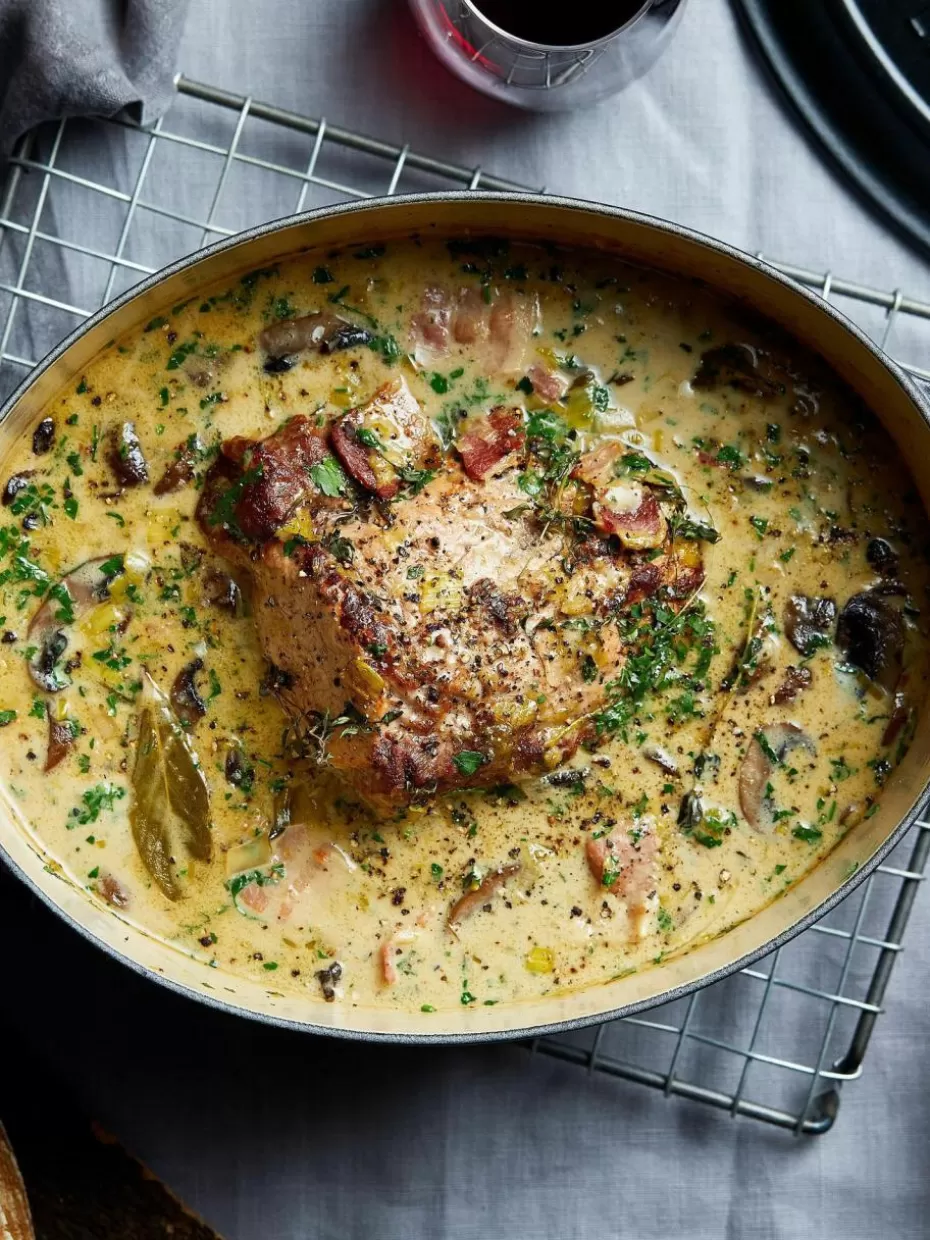 Töpfe-Le Creuset Ovaler Bräter Signature Collection aus Gusseisen Schwarz, Silberfarben
