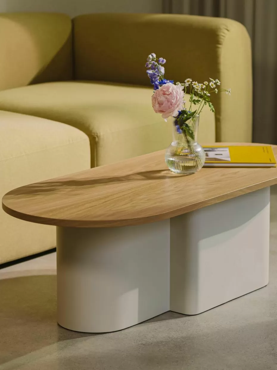 Couchtische-Noo.ma Ovaler Couchtisch Looi aus Holz