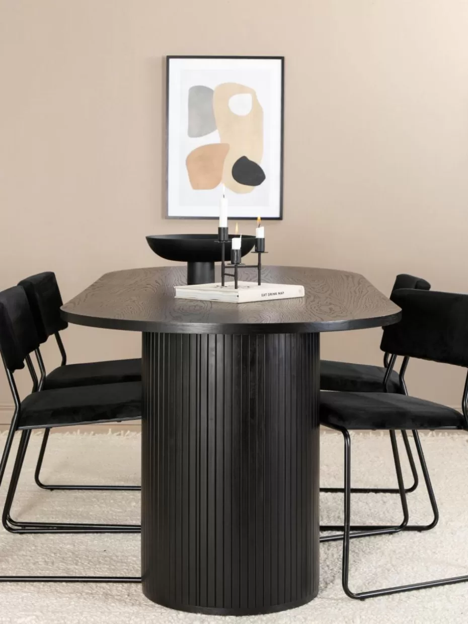 Esstische-Westwing Ovaler Holz-Esstisch Bianca, 200 x 90 cm