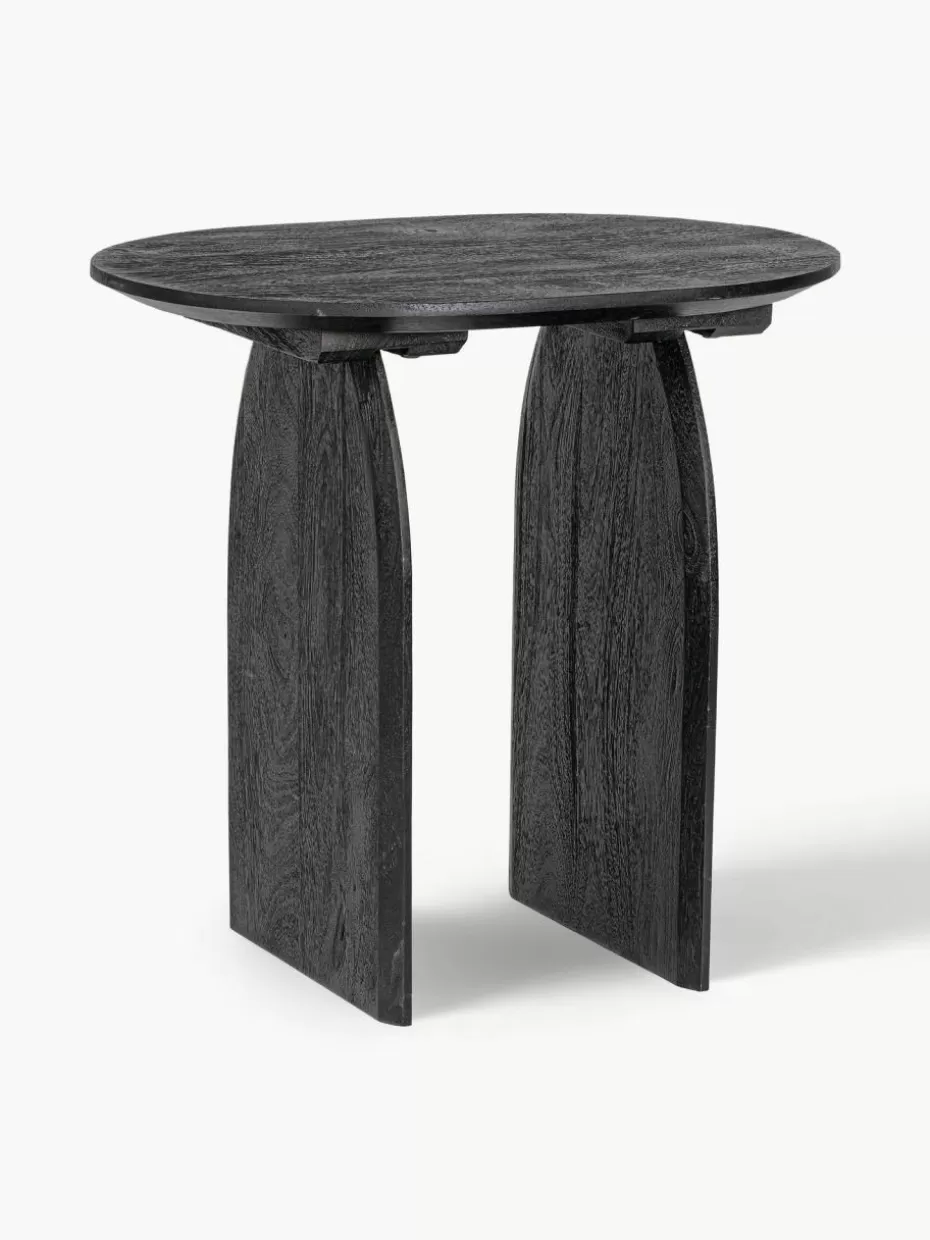 Beistelltische-Bizzotto Ovaler Mangoholz-Beistelltisch Monterrey