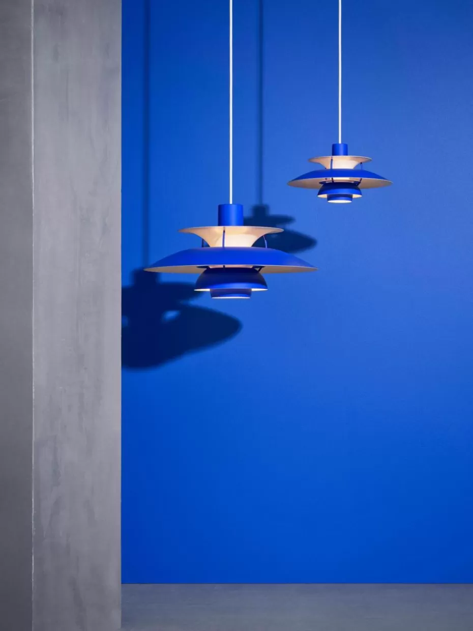 Pendelleuchten-Louis Poulsen Pendelleuchte PH 5 Royalblau