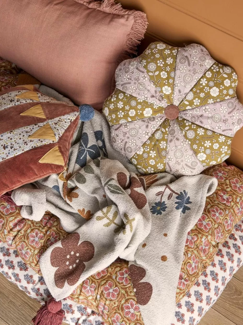 Kuschel- & Krabbeldecken-Bloomingville mini Plaid Bryn mit Quasten