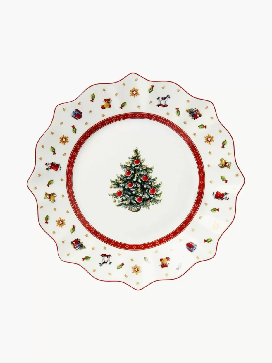 Weihnachtsgeschirr | Teller-Villeroy & Boch Porzellan-Frühstücksteller Toy's Delight, 2 Stück