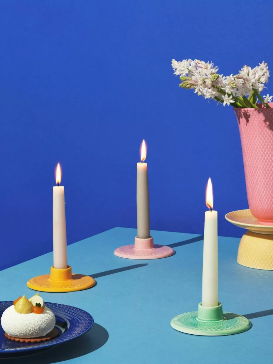 Kerzenständer & Kerzenhalter-Lyngby Porcelaen Porzellan-Kerzenhalter Rhombe