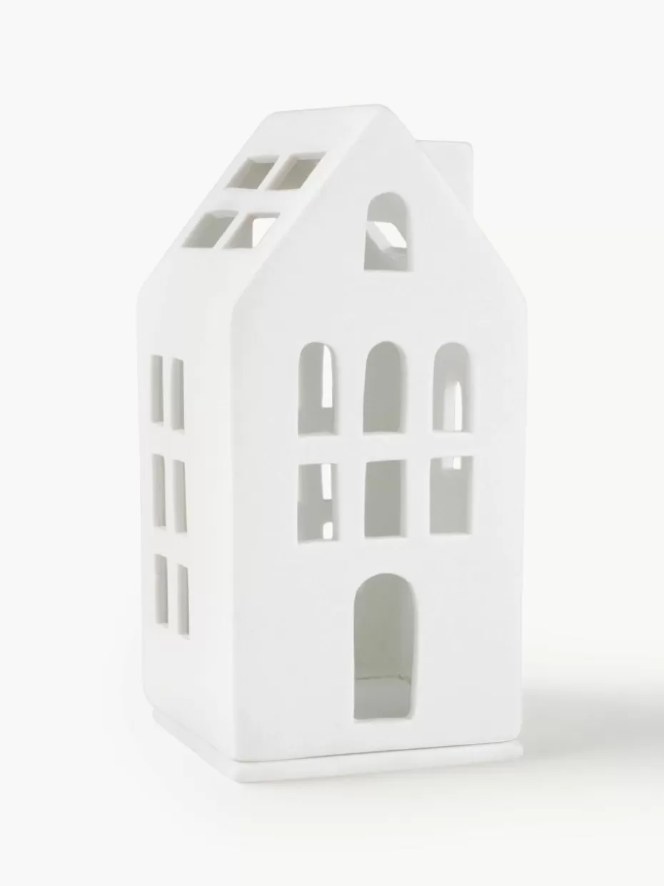 Weihnachtskerzen & Kerzenhalter | Teelichthalter-Räder Porzellan-Lichthaus Living, H 13 cm