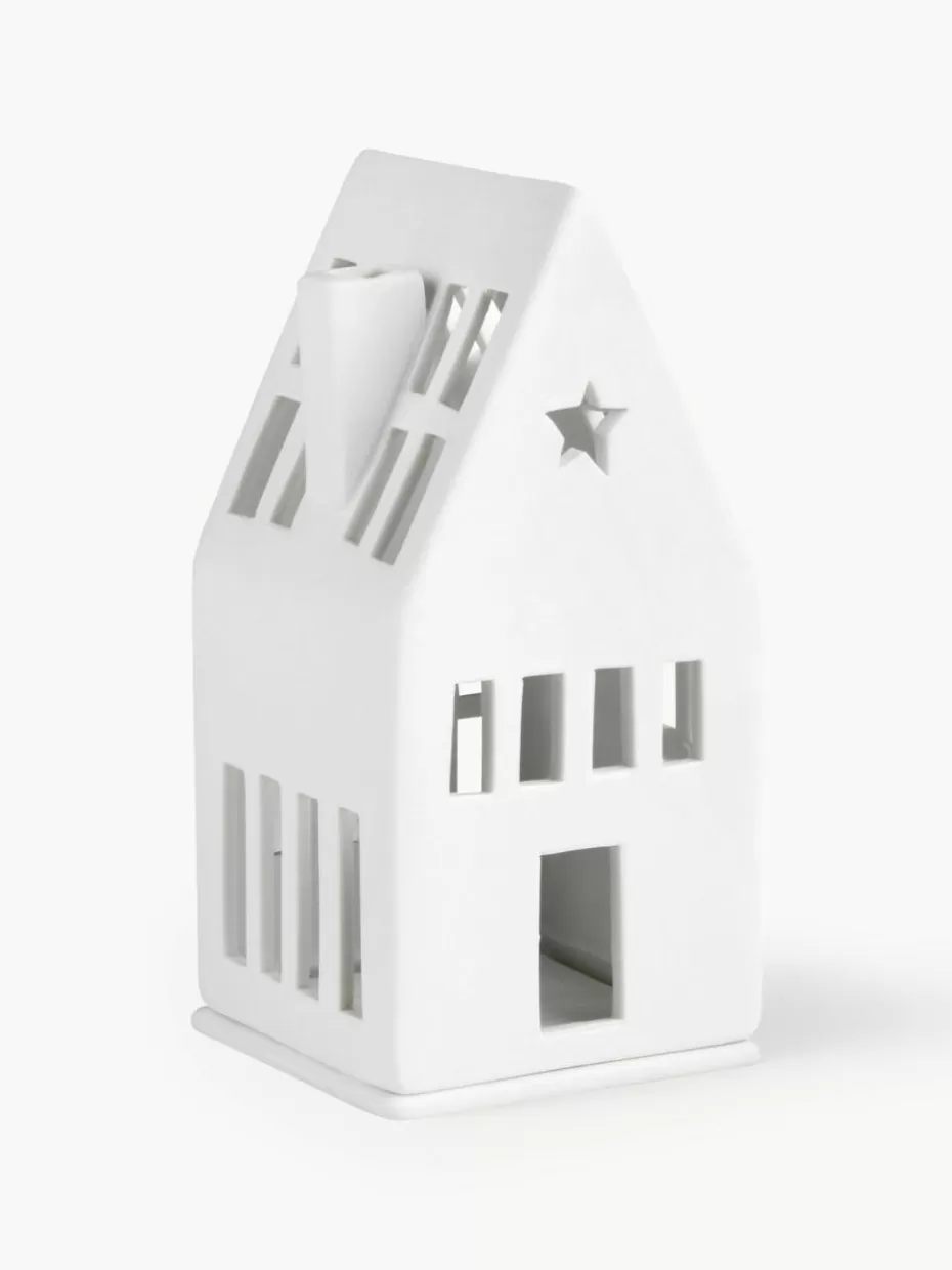 Weihnachtskerzen & Kerzenhalter | Teelichthalter-Räder Porzellan-Lichthaus Living, H 13 cm