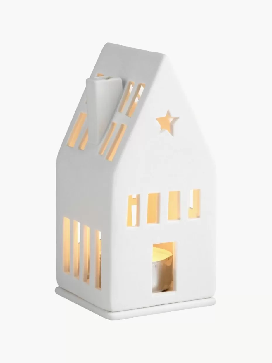 Weihnachtskerzen & Kerzenhalter | Teelichthalter-Räder Porzellan-Lichthaus Living, H 13 cm