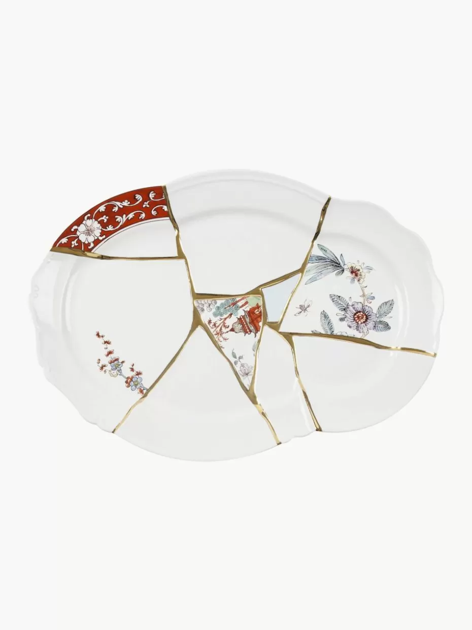 Servierplatten & Schüsseln-Seletti Porzellan-Servierplatte Kintsugi