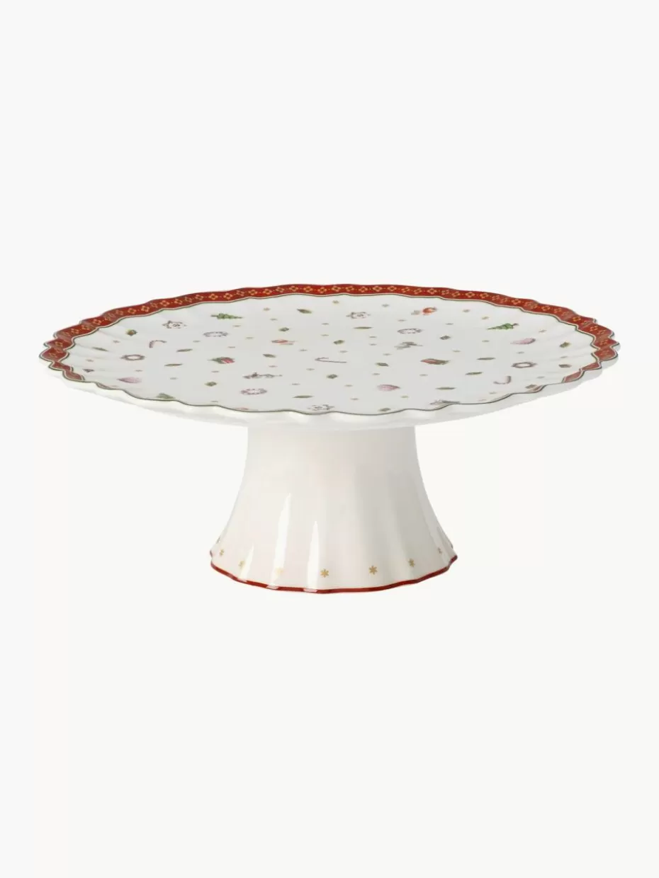 Weihnachtsgeschirr | Etageren & Tortenplatten-Villeroy & Boch Porzellan-Tortenplatte Toy's Delight