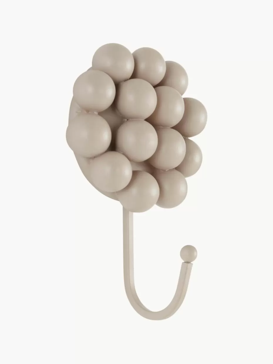 Aufbewahrung | Garderoben-Jotex Porzellan-Wandhaken Benevento, 2 Stück Beige