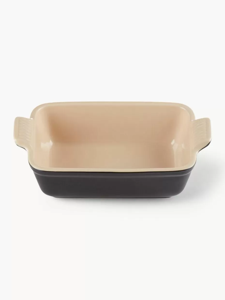Back- & Ofenformen-Le Creuset Rechteckige Auflaufform Tradition Schwarz, glänzend