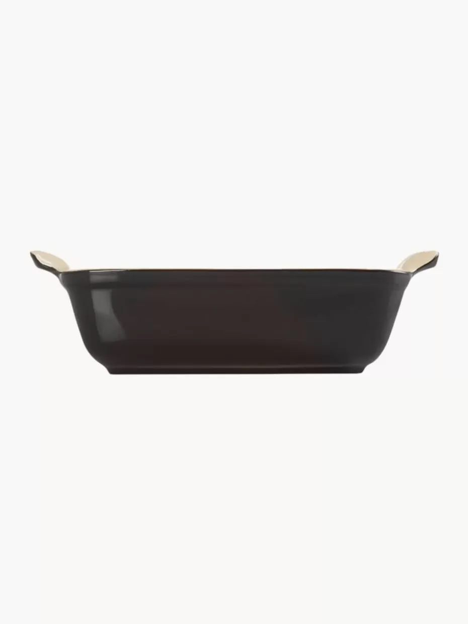 Back- & Ofenformen-Le Creuset Rechteckige Auflaufform Tradition Schwarz, glänzend