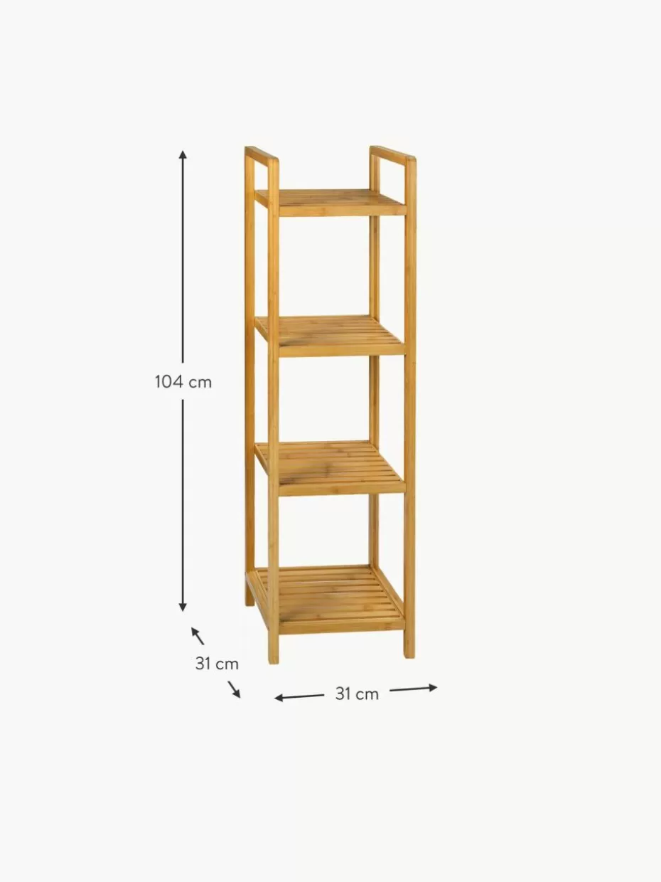 Badregale-Andrea House Regal Tier aus Bambusholz