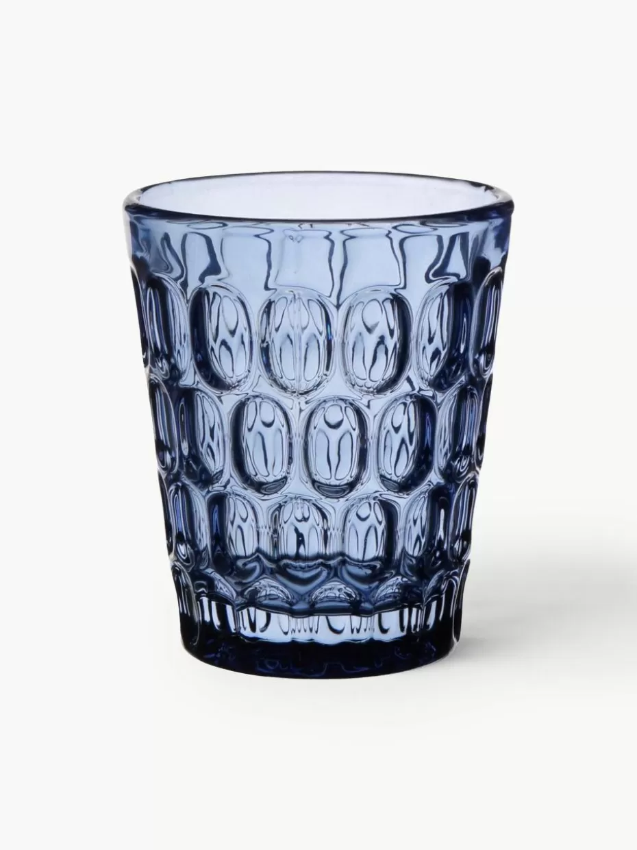 Wassergläser-Cote Table Robuste Wassergläser Optic mit Relief, 6 Stück