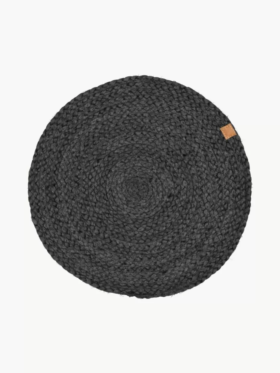 Tischsets | Tischsets-Södahl Runde Tischsets Ash aus Jute, 4 Stück