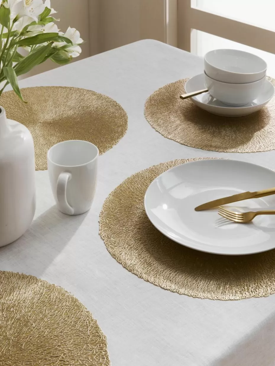 Weihnachtstischwäsche | Tischsets-Villa D'Este Home Tivoli Runde Tischsets Linda, 6 Stück