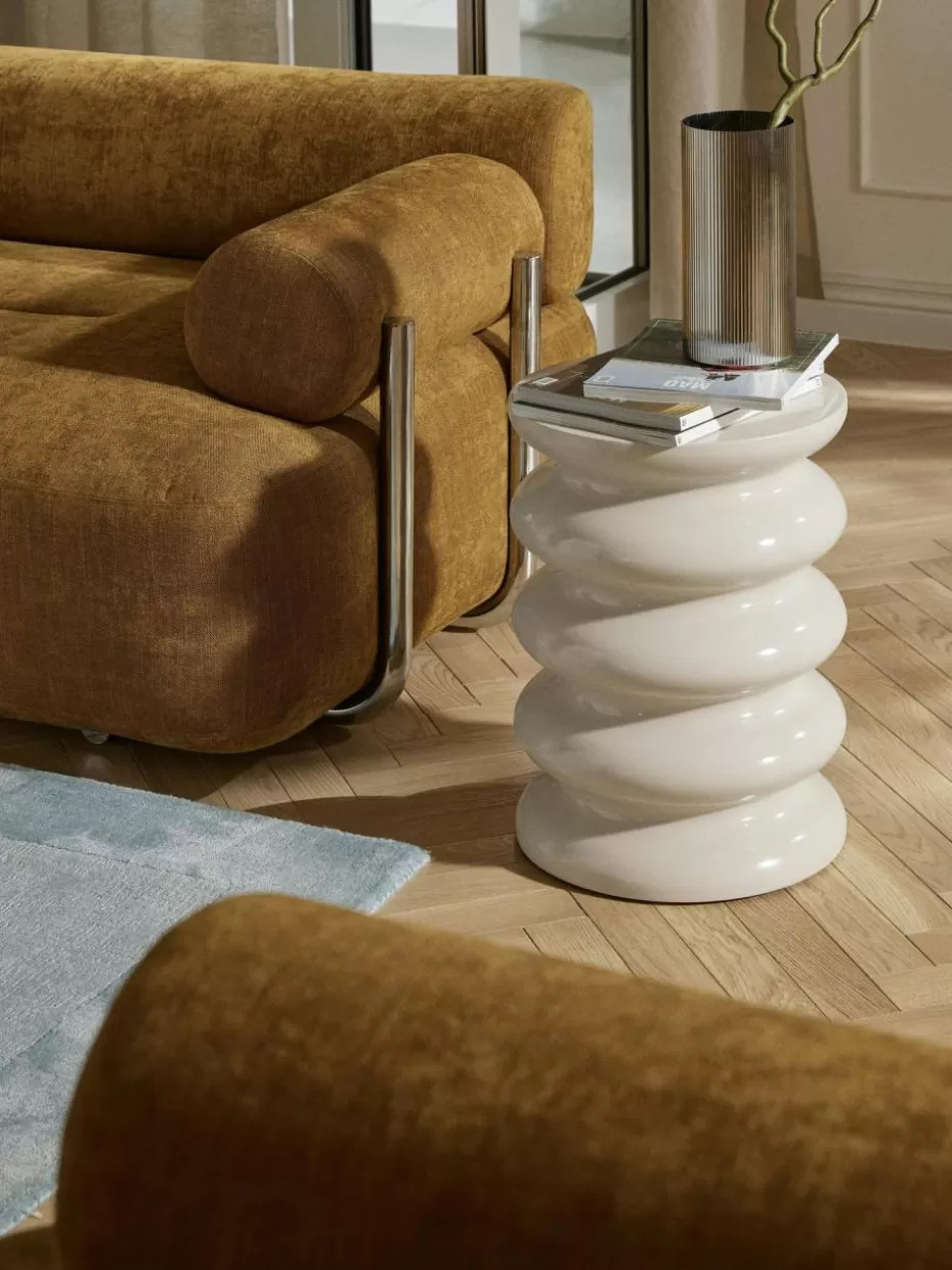 Beistelltische-Westwing Collection Runder Beistelltisch Illy Hellbeige