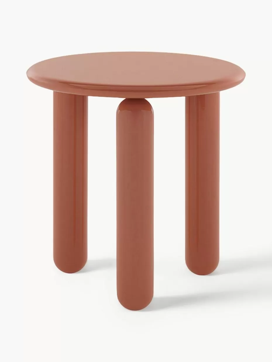 Beistelltische-Kartell Runder Beistelltisch Undique Mas Nougat