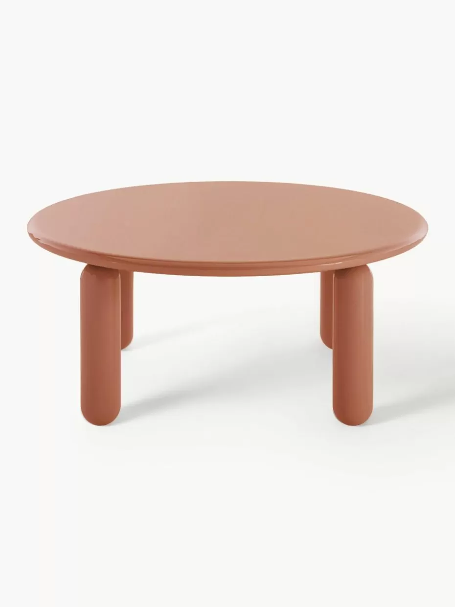 Couchtische-Kartell Runder Couchtisch Undique Mas Nougat