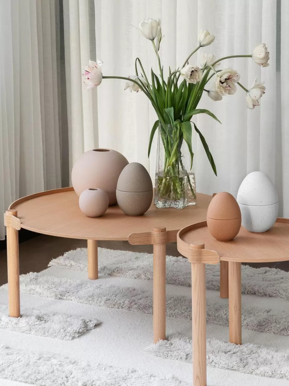 Couchtische-Cooee Design Runder Couchtisch Woody aus Eichenholz