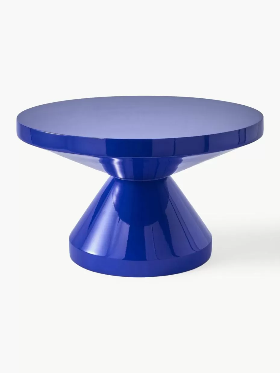 Couchtische-Pols Potten Runder Couchtisch Zig Zag Royalblau