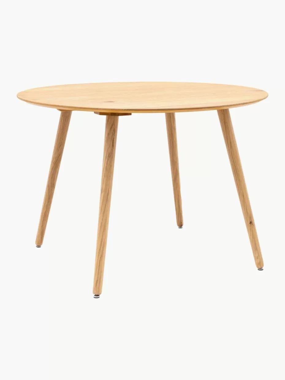 Esstische-Westwing Runder -Esstisch Hatfield, Ø 110 cm Eichenholz