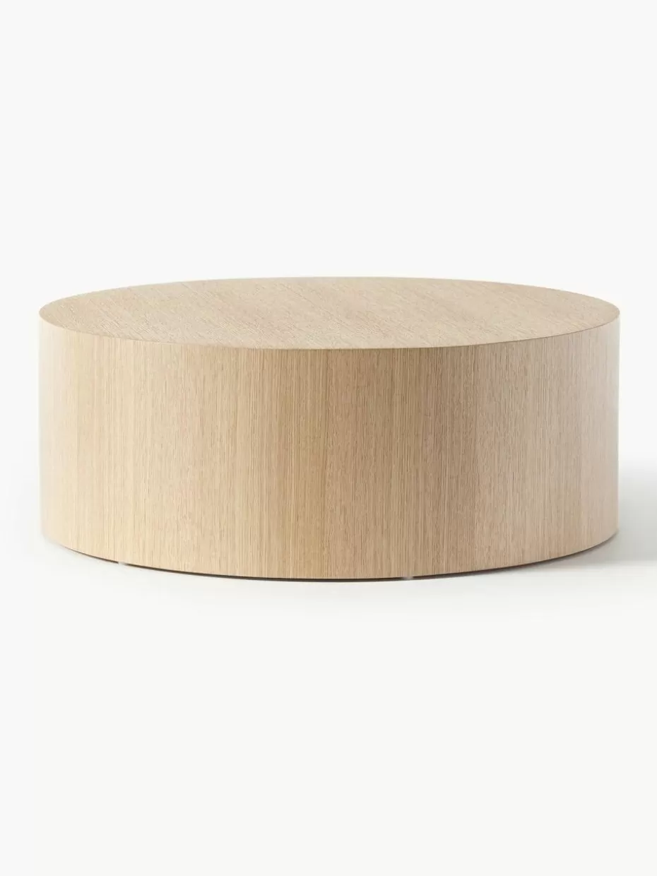 Couchtische-Westwing Collection Runder Holz-Couchtisch Dan Eschenholz