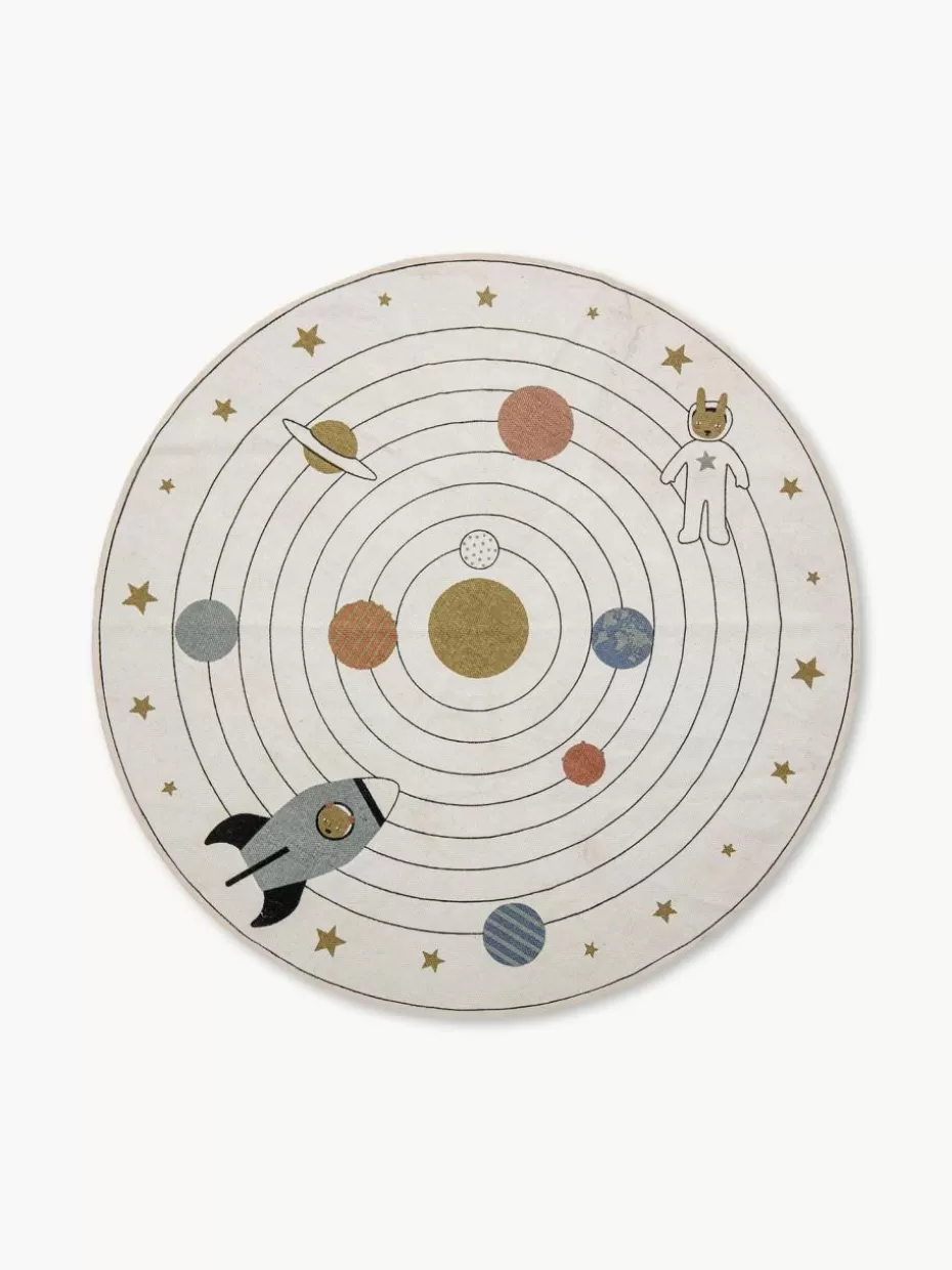 Teppiche-Bloomingville mini Runder Kinderteppich Space