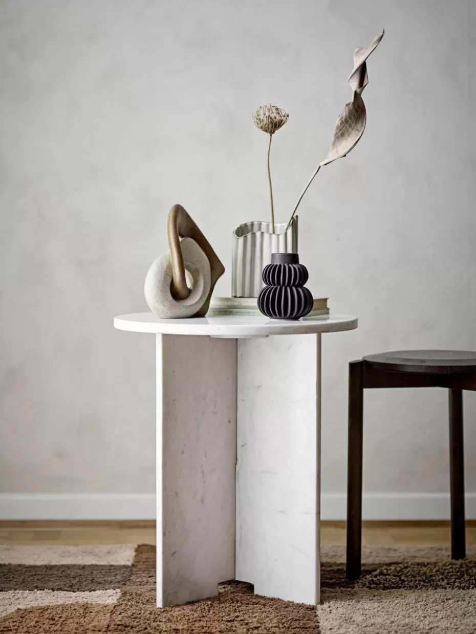 Beistelltische-Bloomingville Runder Marmor-Beistelltisch Jasmina