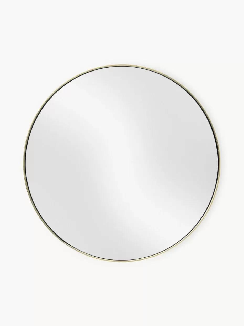 Wandspiegel-Westwing Collection Runder Wandspiegel Lacie Goldfarben