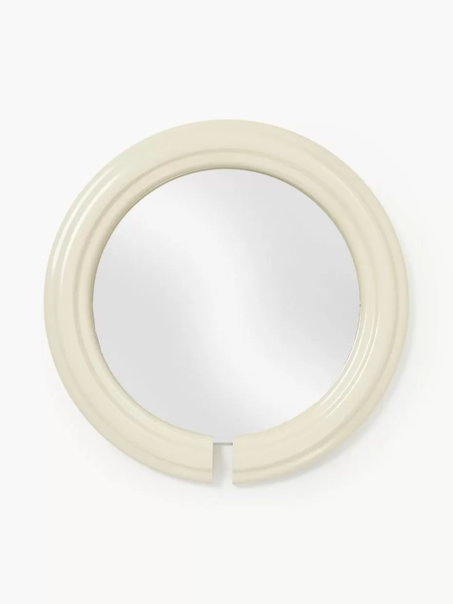 Wandspiegel-Westwing Collection Runder Wandspiegel Mael Off White