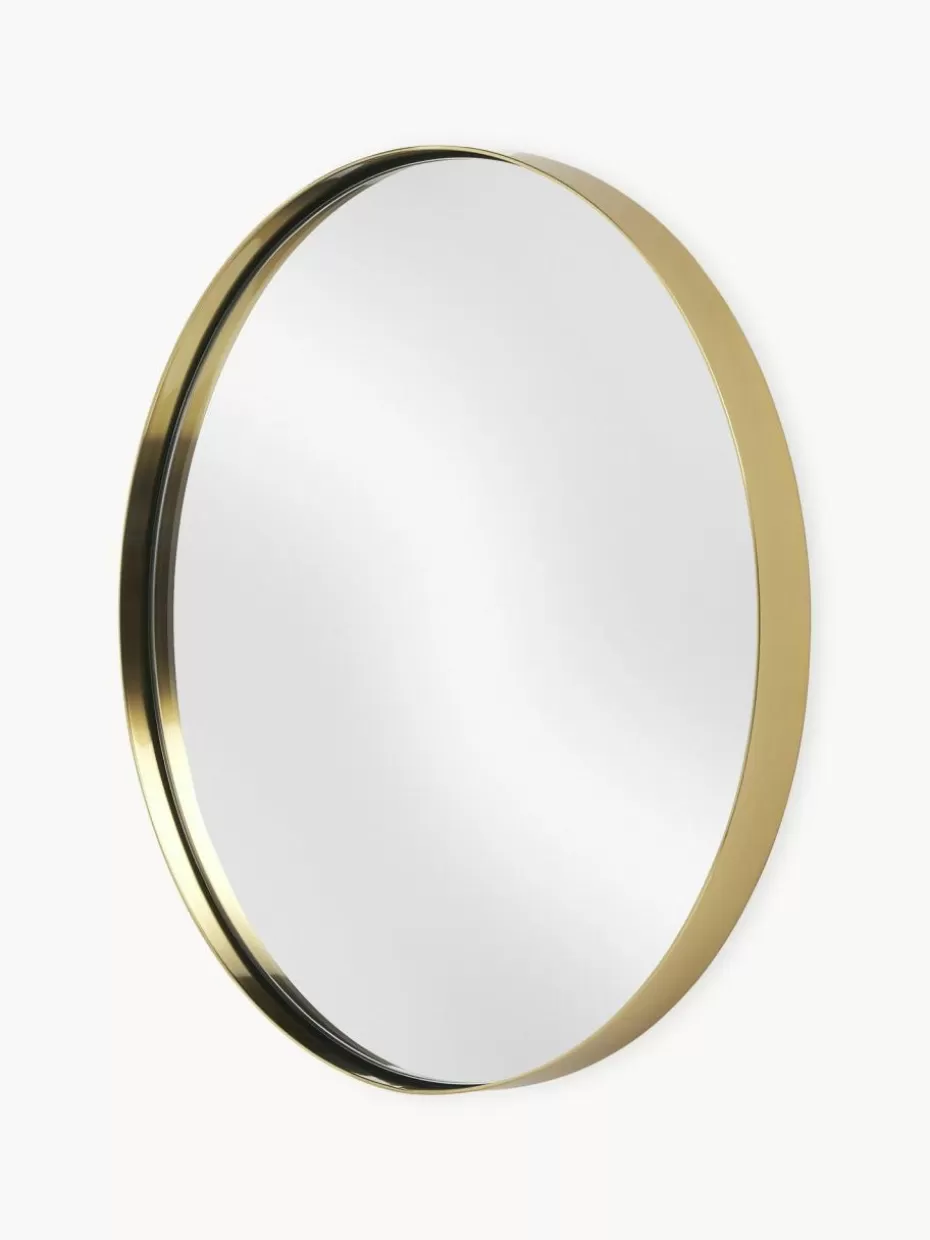 Wandspiegel-Westwing Collection Rundes Wandspiegel-Set Lacie, 3er-Set Goldfarben